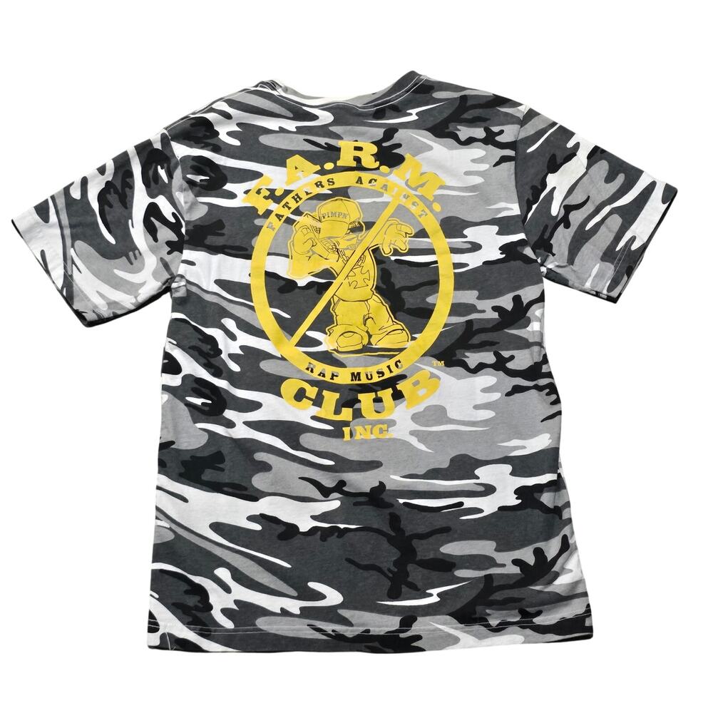F.A.R.M Fathers Against Rap Music Graphic Camo Tee Short Sleeve Shirt T-Shirt